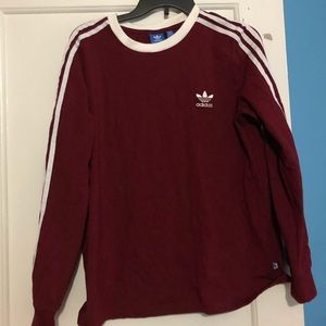 Maroon Adidas Long sleeve